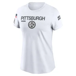 Pittsburgh Steelers Legend Women's 2024 Salute To Service Performance T-Shirt (White)