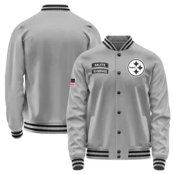 Pittsburgh Steelers Men's Salute to Service Performance Jacket (Gray)