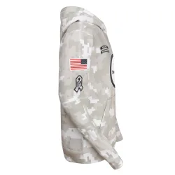 Pittsburgh Steelers Youth 2024 Salute To Service Pullover Hoodie (White/Gray)