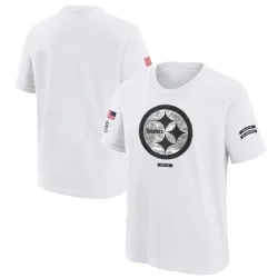 Pittsburgh Steelers Youth 2024 Salute To Service T-Shirt (White)
