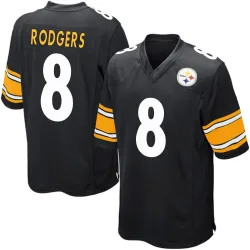 Aaron Rodgers Pittsburgh Steelers Game Men's Team Color Jersey (Black)