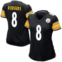 Aaron Rodgers Pittsburgh Steelers Game Women's Team Color Jersey (Black)
