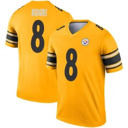 Aaron Rodgers Pittsburgh Steelers Legend Men's Inverted Jersey (Gold)