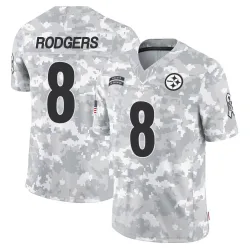 Aaron Rodgers Pittsburgh Steelers Limited Men's 2024 Salute to Service Jersey (Arctic Camo)