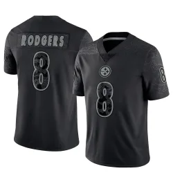 Aaron Rodgers Pittsburgh Steelers Limited Men's Reflective Jersey (Black)