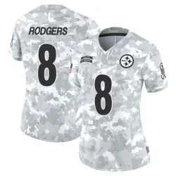 Aaron Rodgers Pittsburgh Steelers Limited Women's 2024 Salute to Service Jersey (Arctic Camo)