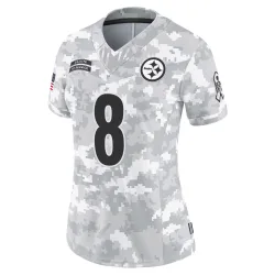 Aaron Rodgers Pittsburgh Steelers Limited Women's 2024 Salute to Service Jersey (Arctic Camo)