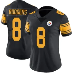 Aaron Rodgers Pittsburgh Steelers Limited Women's Color Rush Jersey (Black)