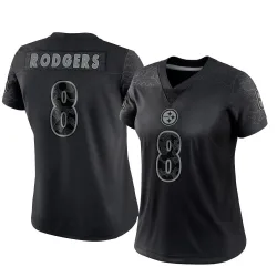 Aaron Rodgers Pittsburgh Steelers Limited Women's Reflective Jersey (Black)
