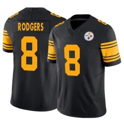 Aaron Rodgers Pittsburgh Steelers Limited Youth 2nd Alternate Vapor F.U.S.E. Jersey (Black)