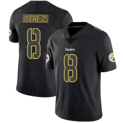 Aaron Rodgers Pittsburgh Steelers Limited Youth Jersey (Black Impact)