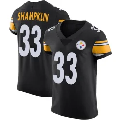 Aaron Shampklin Pittsburgh Steelers Elite Men's Team Color Vapor Untouchable Jersey (Black)