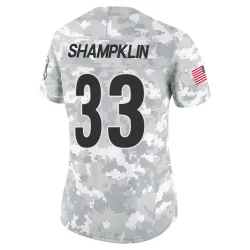 Aaron Shampklin Pittsburgh Steelers Limited Women's 2024 Salute to Service Jersey (Arctic Camo)