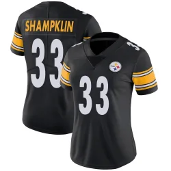 Aaron Shampklin Pittsburgh Steelers Limited Women's Team Color Vapor Untouchable Jersey (Black)