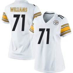 Aiden Williams Pittsburgh Steelers Game Women's Jersey (White)