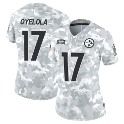 Ayo Oyelola Pittsburgh Steelers Limited Women's 2024 Salute to Service Jersey (Arctic Camo)