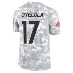 Ayo Oyelola Pittsburgh Steelers Limited Youth 2024 Salute to Service Jersey (Arctic Camo)
