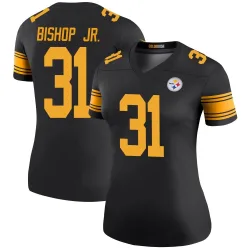 Beanie Bishop Jr. Pittsburgh Steelers Legend Women's Color Rush Jersey (Black)