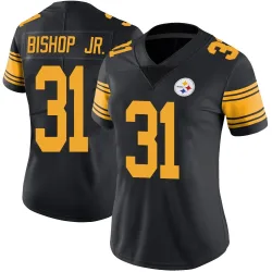 Beanie Bishop Jr. Pittsburgh Steelers Limited Women's Color Rush Jersey (Black)