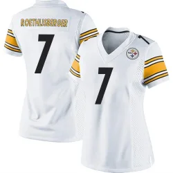 Ben Roethlisberger Pittsburgh Steelers Game Women's Jersey (White)