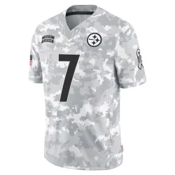 Ben Roethlisberger Pittsburgh Steelers Limited Men's 2024 Salute to Service Jersey (Arctic Camo)