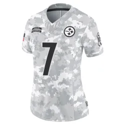Ben Roethlisberger Pittsburgh Steelers Limited Women's 2024 Salute to Service Jersey (Arctic Camo)