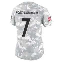 Ben Roethlisberger Pittsburgh Steelers Limited Women's 2024 Salute to Service Jersey (Arctic Camo)