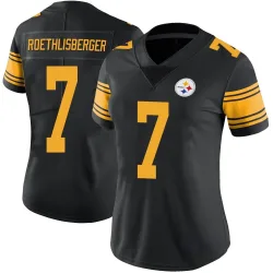 Ben Roethlisberger Pittsburgh Steelers Limited Women's Color Rush Jersey (Black)