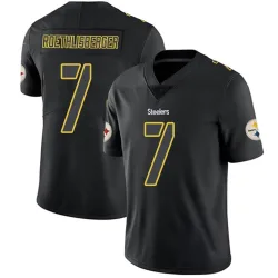 Ben Roethlisberger Pittsburgh Steelers Limited Youth Jersey (Black Impact)
