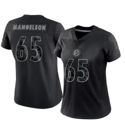 Blake Mangelson Pittsburgh Steelers Limited Women's Reflective Jersey (Black)