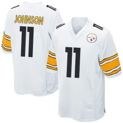 Brandon Johnson Pittsburgh Steelers Game Men's Jersey (White)