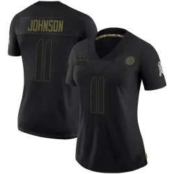 Brandon Johnson Pittsburgh Steelers Limited Women's 2020 Salute To Service Jersey (Black)