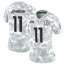 Brandon Johnson Pittsburgh Steelers Limited Women's 2024 Salute to Service Jersey (Arctic Camo)