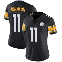 Brandon Johnson Pittsburgh Steelers Limited Women's Team Color Vapor Untouchable Jersey (Black)