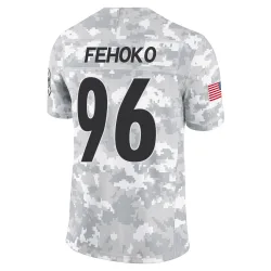 Breiden Fehoko Pittsburgh Steelers Limited Men's 2024 Salute to Service Jersey (Arctic Camo)