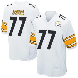 Broderick Jones Pittsburgh Steelers Game Men's Jersey (White)