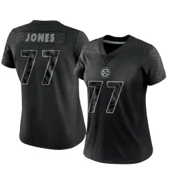 Broderick Jones Pittsburgh Steelers Limited Women's Reflective Jersey (Black)