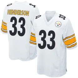 C.J. Henderson Pittsburgh Steelers Game Men's Jersey (White)