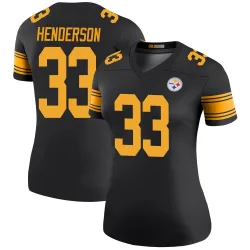 C.J. Henderson Pittsburgh Steelers Legend Women's Color Rush Jersey (Black)