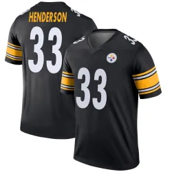 C.J. Henderson Pittsburgh Steelers Legend Youth Jersey (Black)