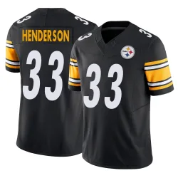 C.J. Henderson Pittsburgh Steelers Limited Men's Vapor F.U.S.E. Jersey (Black)