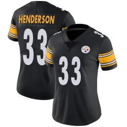 C.J. Henderson Pittsburgh Steelers Limited Women's Team Color Vapor Untouchable Jersey (Black)