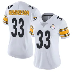 C.J. Henderson Pittsburgh Steelers Limited Women's Vapor Untouchable Jersey (White)