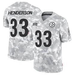 C.J. Henderson Pittsburgh Steelers Limited Youth 2024 Salute to Service Jersey (Arctic Camo)