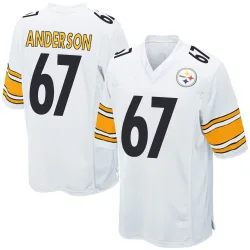 Calvin Anderson Pittsburgh Steelers Game Men's Jersey (White)