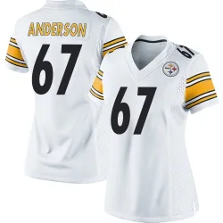 Calvin Anderson Pittsburgh Steelers Game Women's Jersey (White)