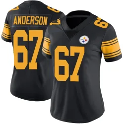 Calvin Anderson Pittsburgh Steelers Limited Women's Color Rush Jersey (Black)
