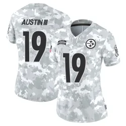 Calvin Austin III Pittsburgh Steelers Limited Women's 2024 Salute to Service Jersey (Arctic Camo)