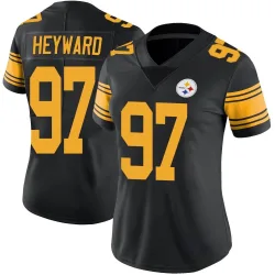 Cameron Heyward Pittsburgh Steelers Limited Women's Color Rush Jersey (Black)