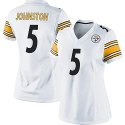 Cameron Johnston Pittsburgh Steelers Game Women's Jersey (White)